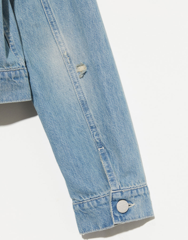 Mid Blue Cotton Denim Jacket