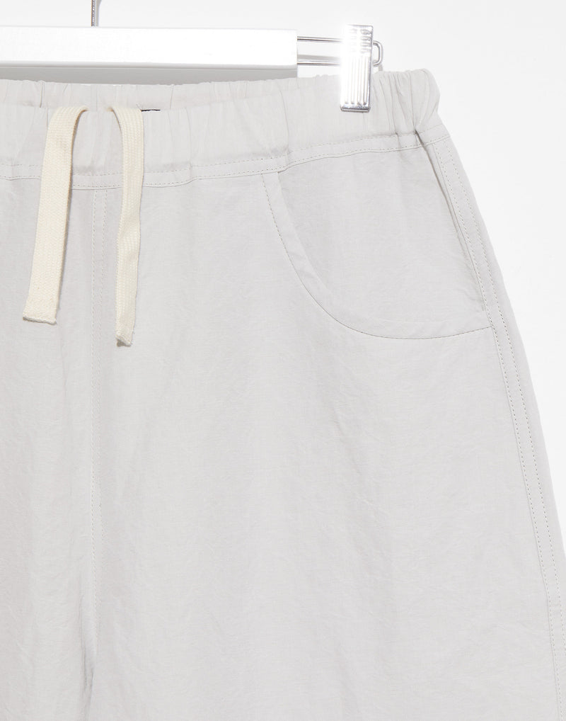 Light Grey Linen & Cotton Pistis Trousers