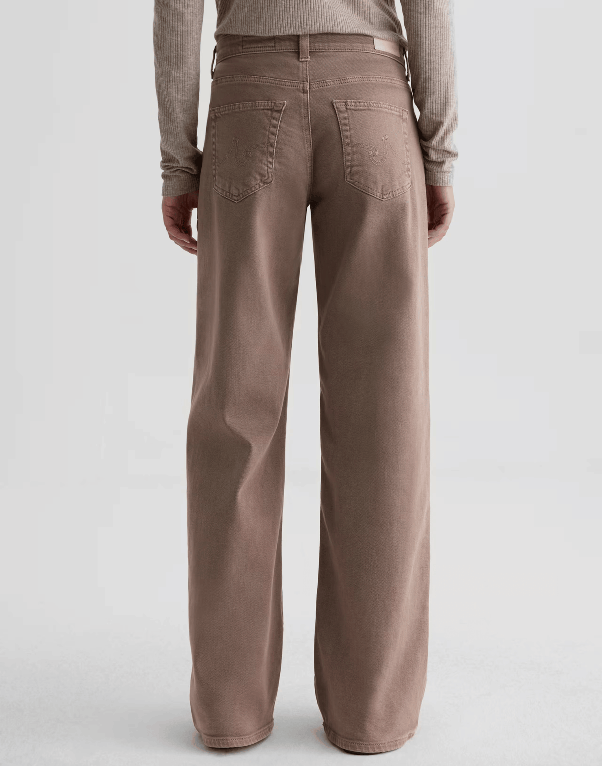 Sulfur Taupe Grey Low-Rise Adria Jeans