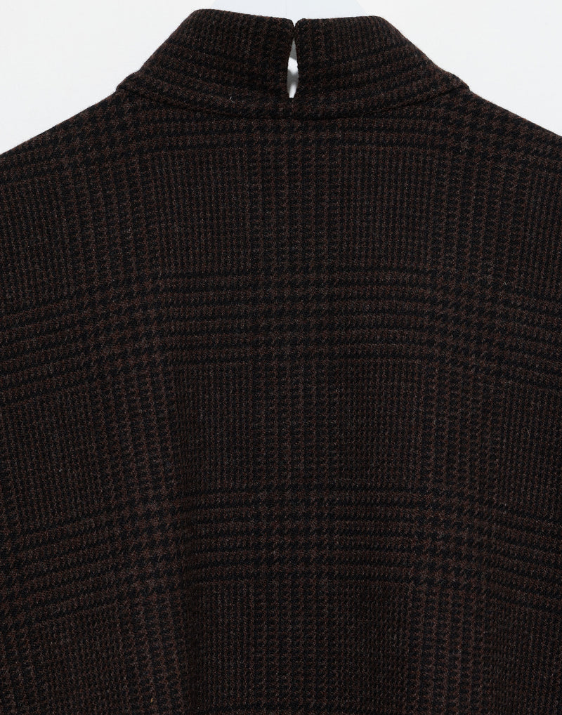 Prince Of Galles Wool Punto Bianco Coat