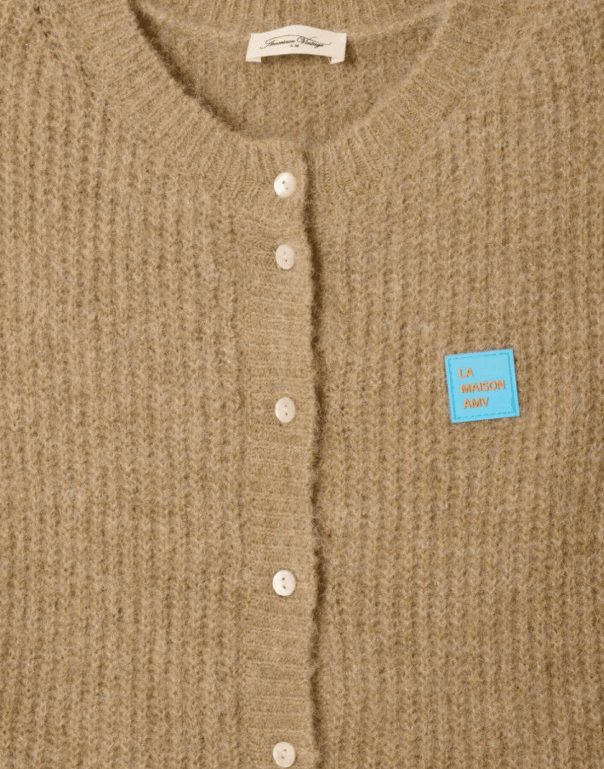 Sand Melange Wool Blend East Vest