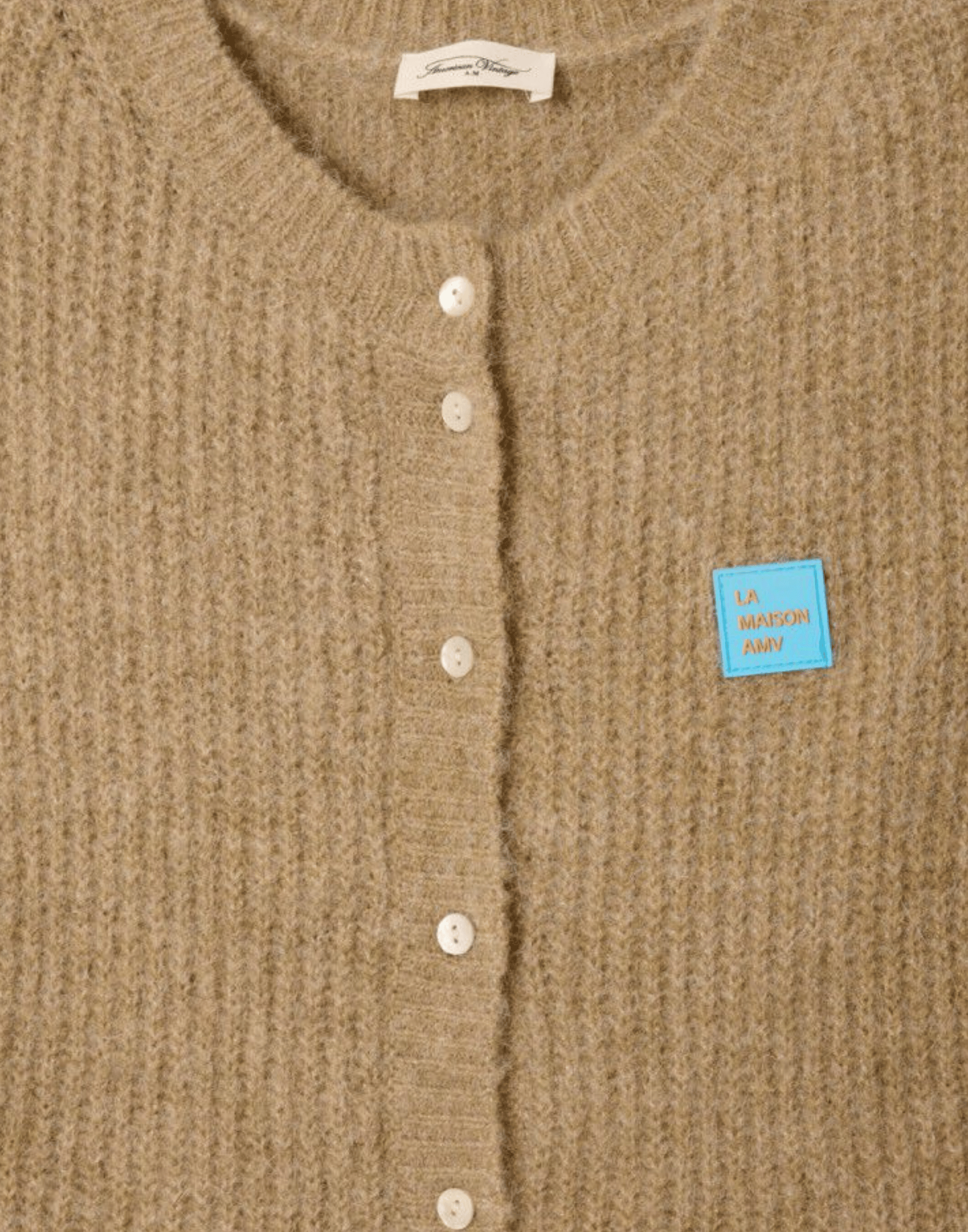 Sand Melange Wool Blend East Vest