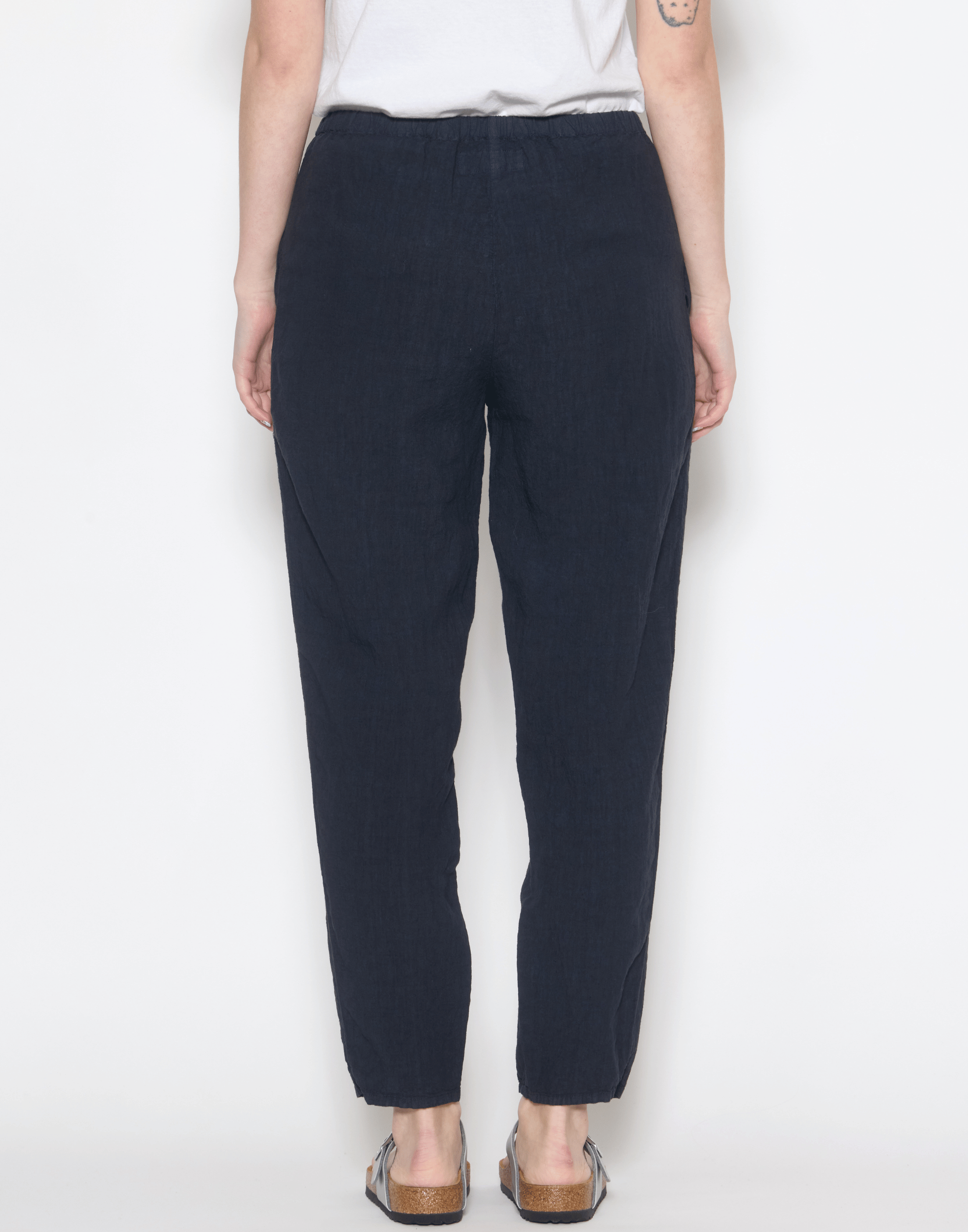 Danish Blue Linen Yilin Simple Pants