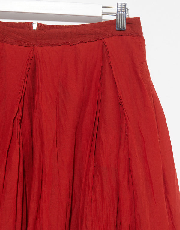 Vermillion Cotton Jelene Skirt
