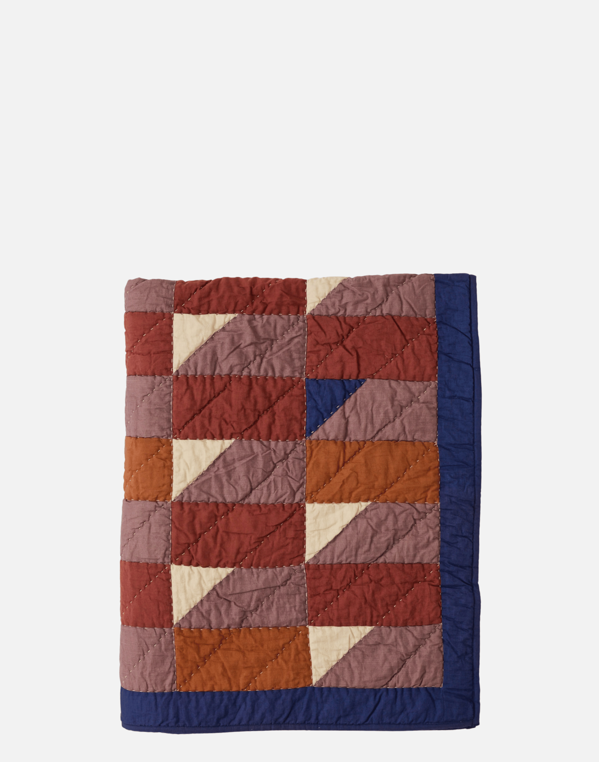 Toast Cotton Patchwork Quilt - Thumbnail 4