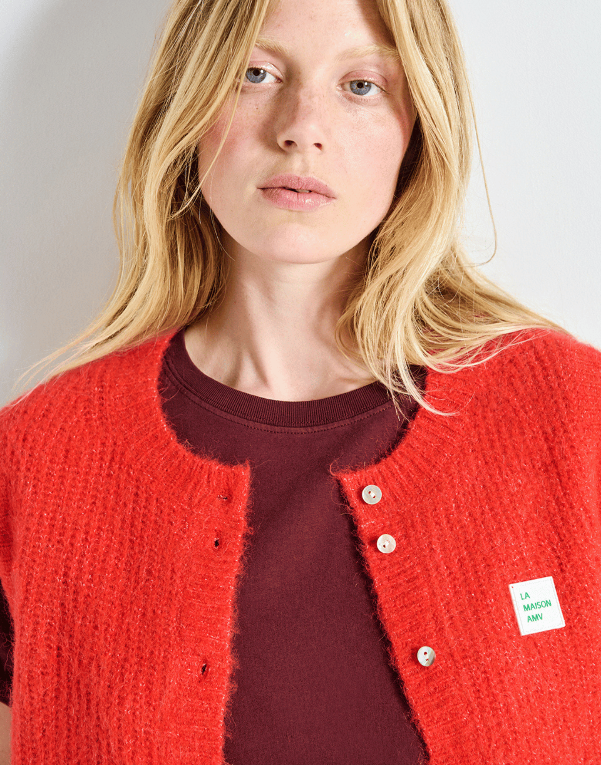 Pepper Melange Wool Blend East Vest