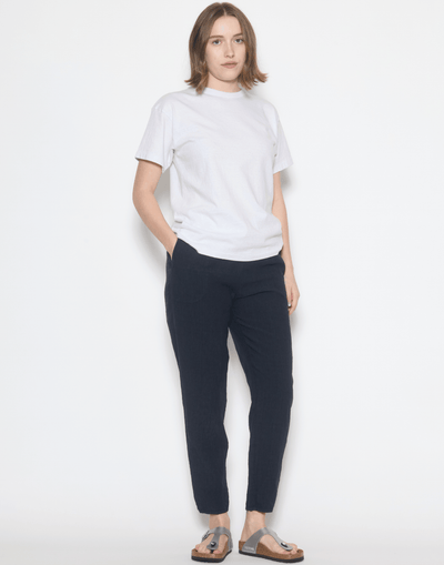 Danish Blue Linen Yilin Simple Pants