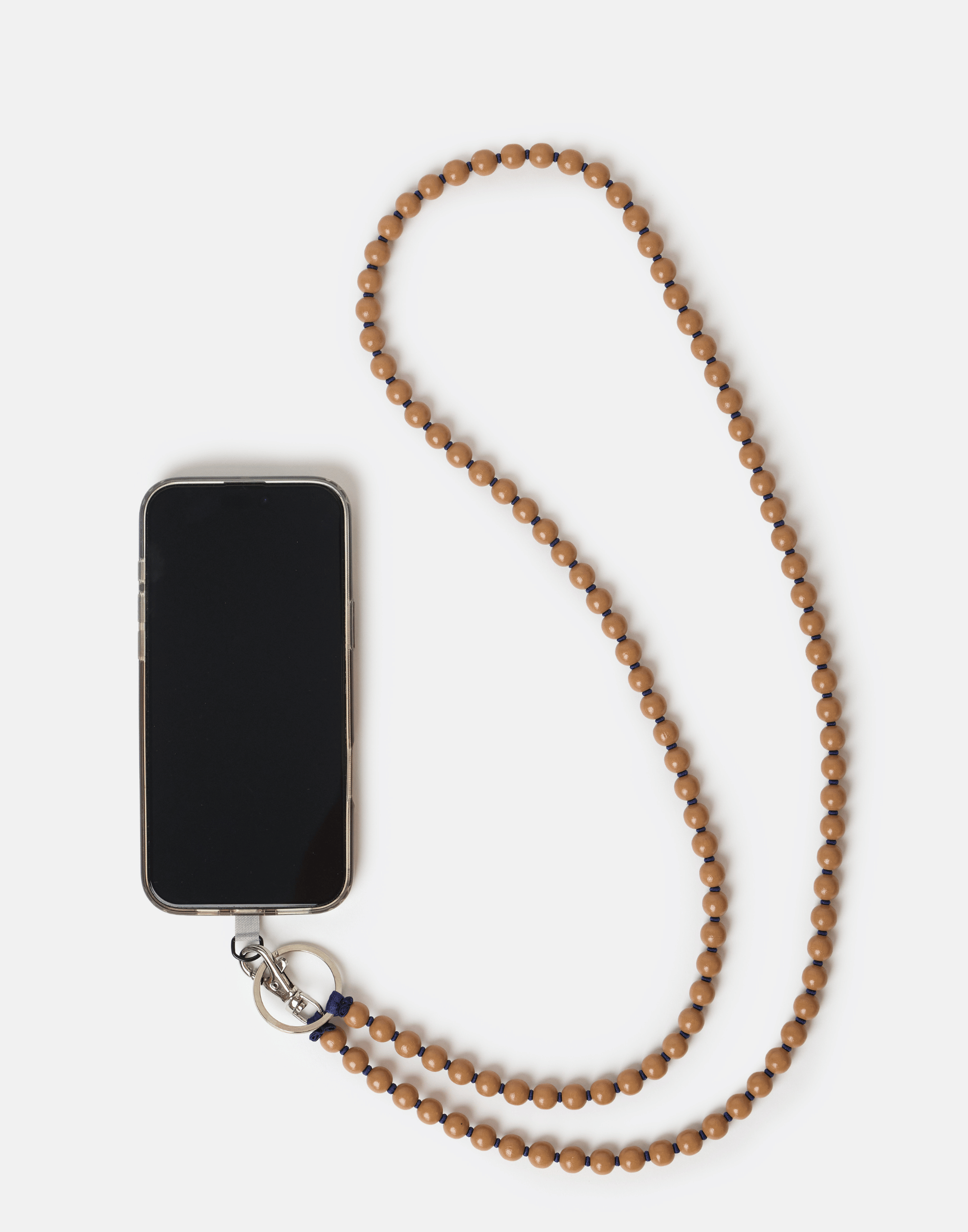 Mocca & Navy Phone Necklace