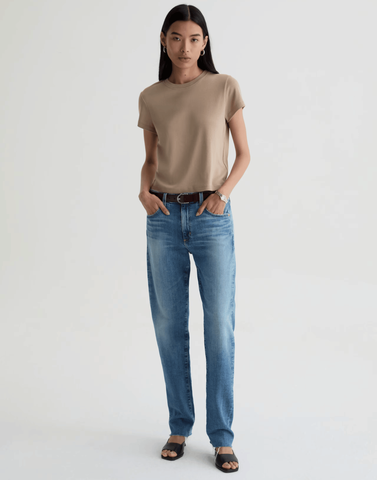 American West Mid-Rise Boyfriend Jeans