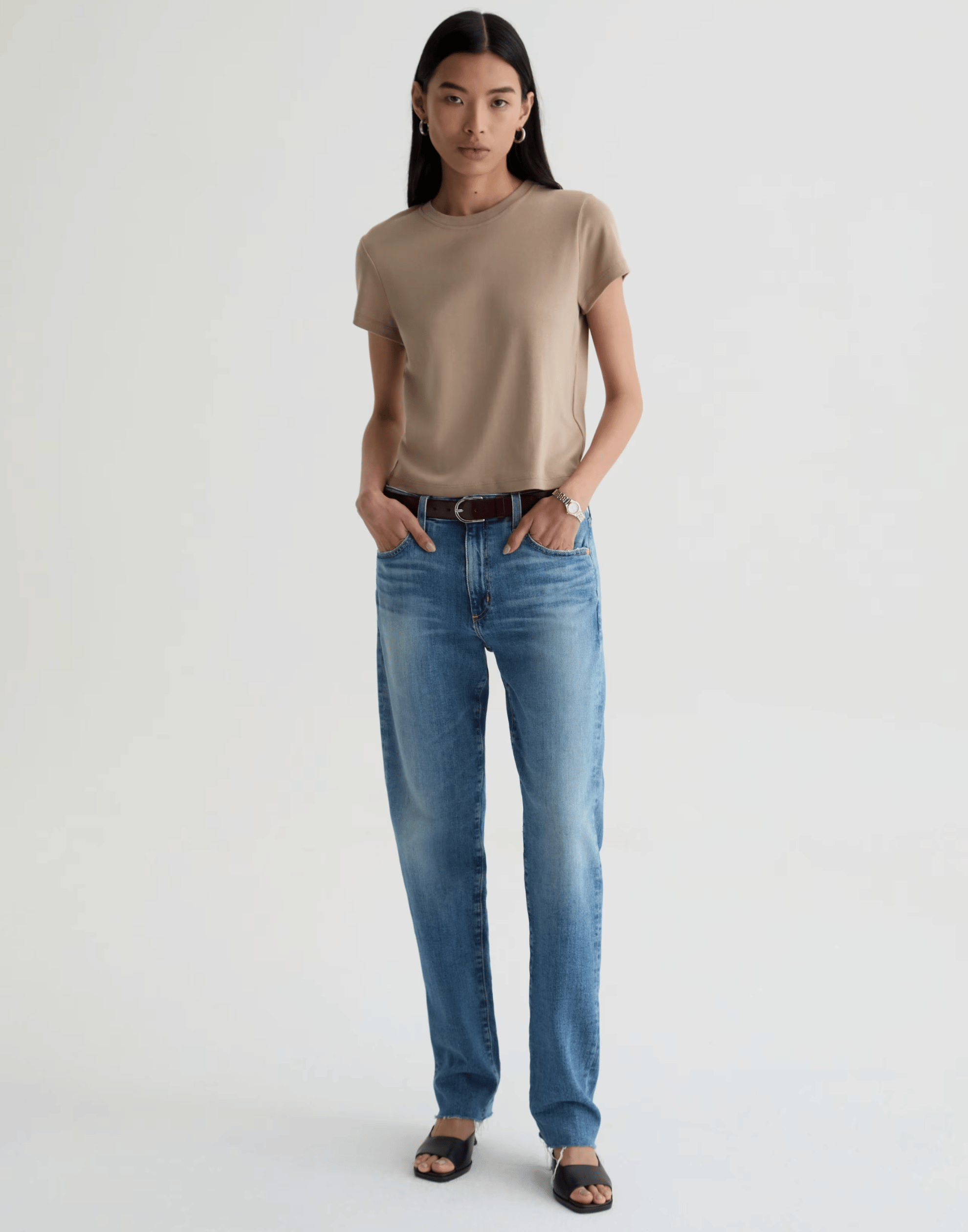 American West Mid-Rise Boyfriend Jeans