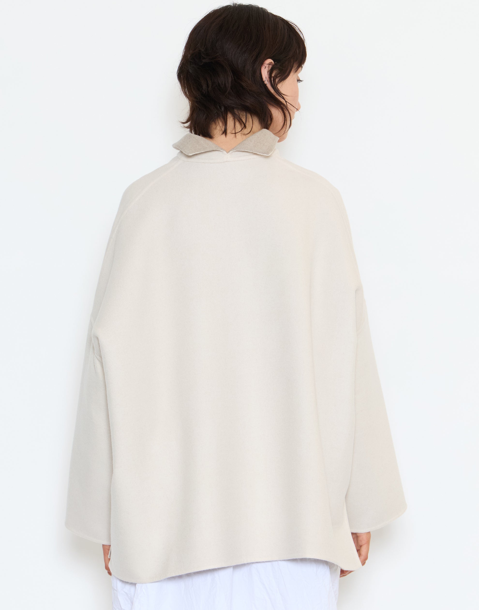 Two Tone Wool Reversible Giacca Gladiolo Jacket