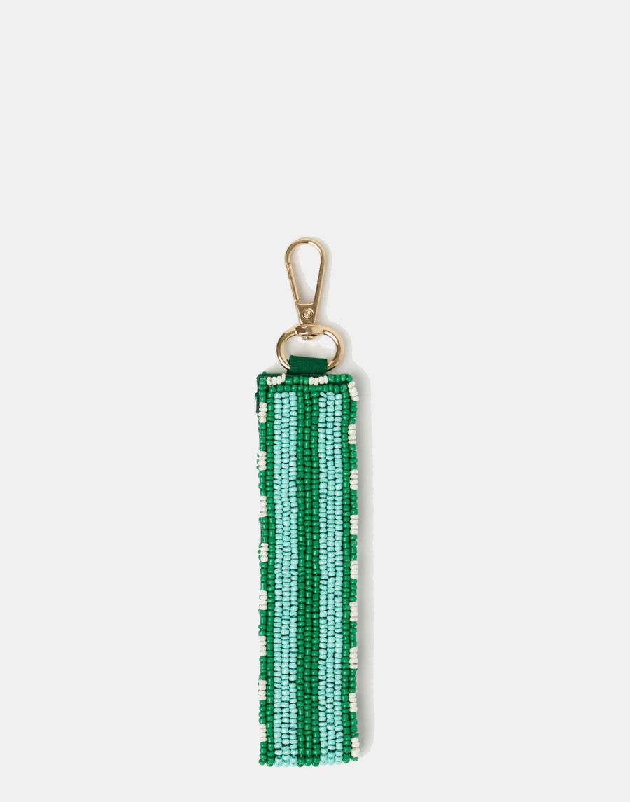 Happy Beaded Key Ring