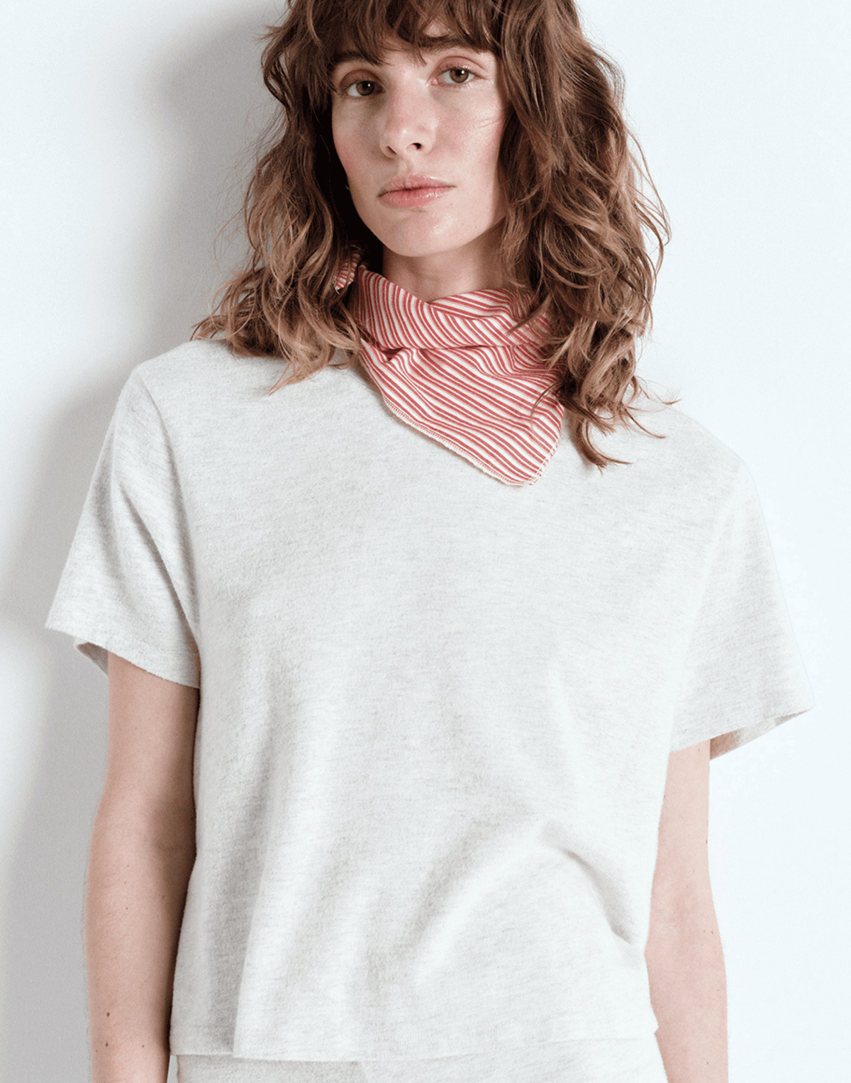 Heather Grey Cotton Blend Ypawood T-Shirt