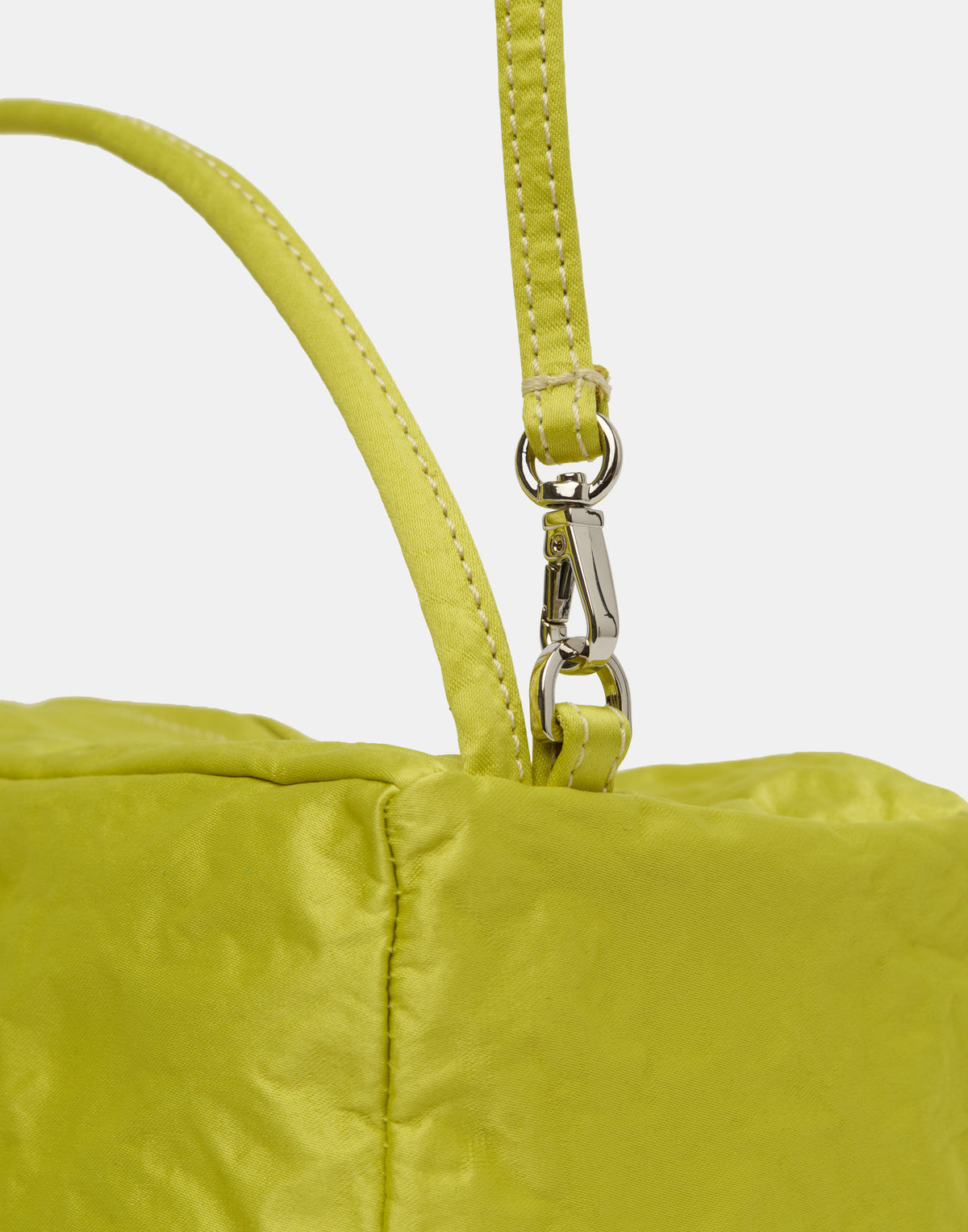 Lemon Satin & Metallic Foil Box Bag