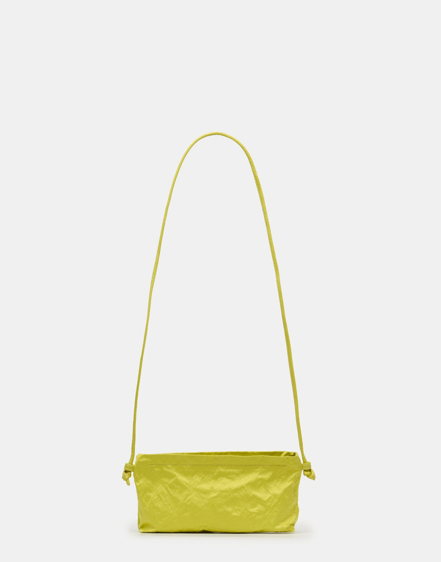 Lemon Satin & Metallic Foil Mini Bag