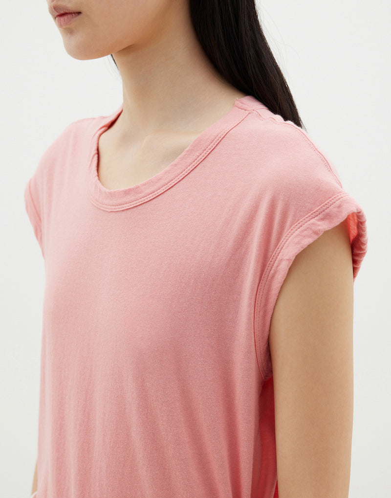 Pink Pomelo Cotton Fitted Muscle Tank Top