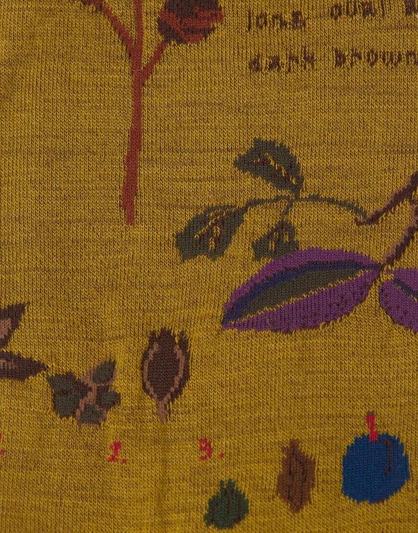 Mustard Botanical XV AM773 Socks