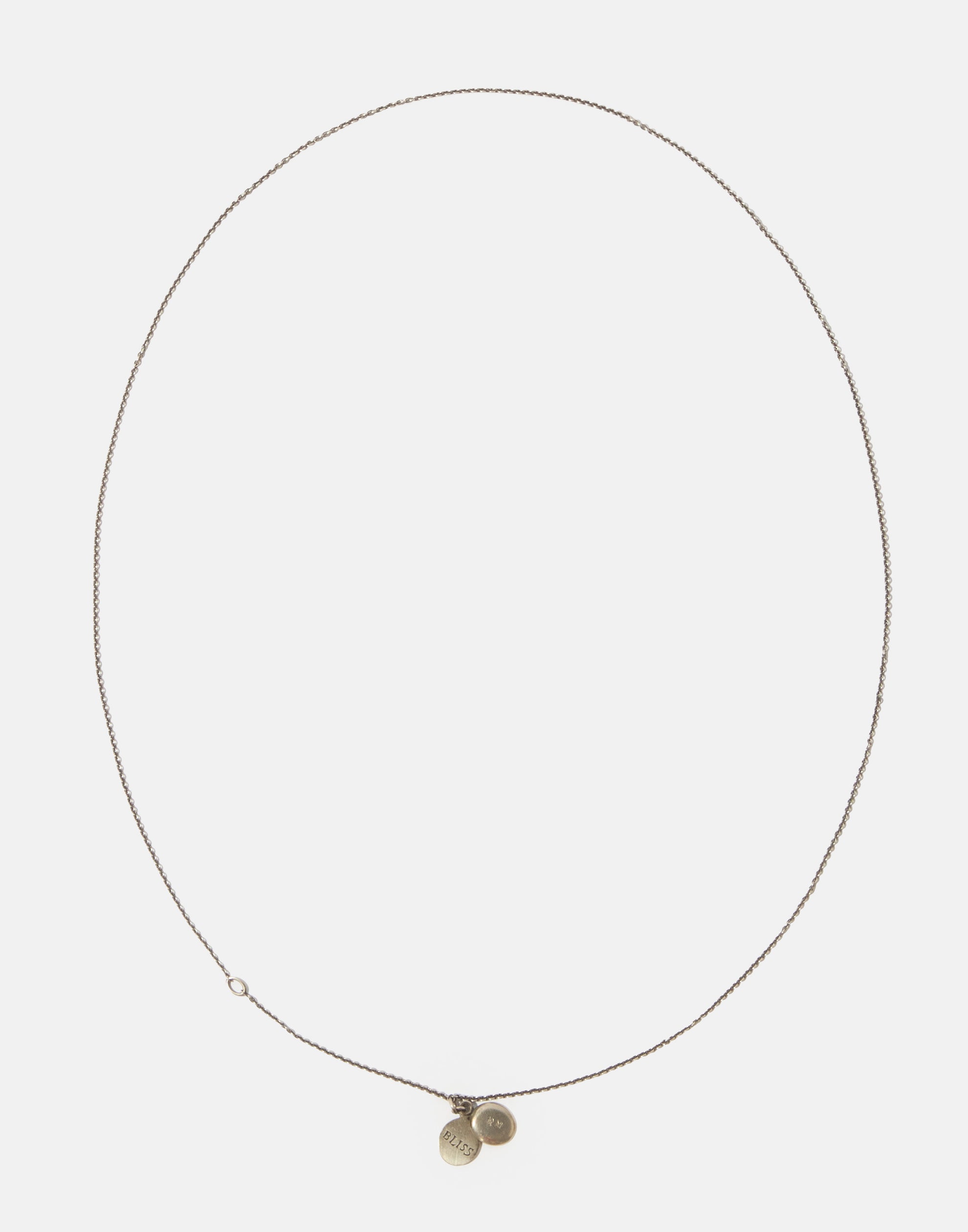 Silver Mini Medallion Necklace