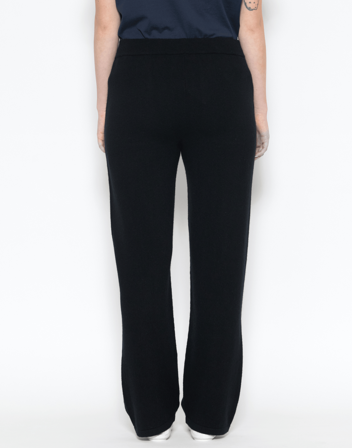 Black Cashmere Pocketed Pants