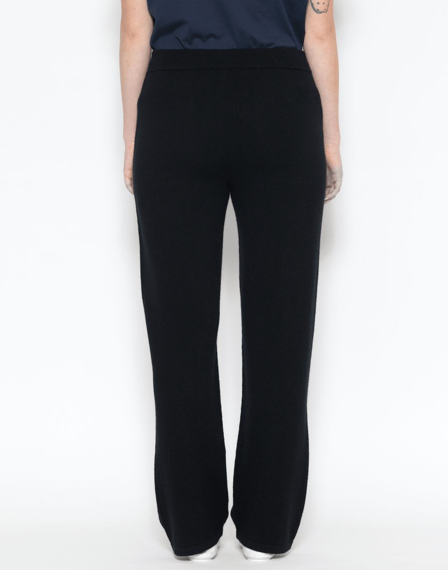 Black Cashmere Pocketed Pants