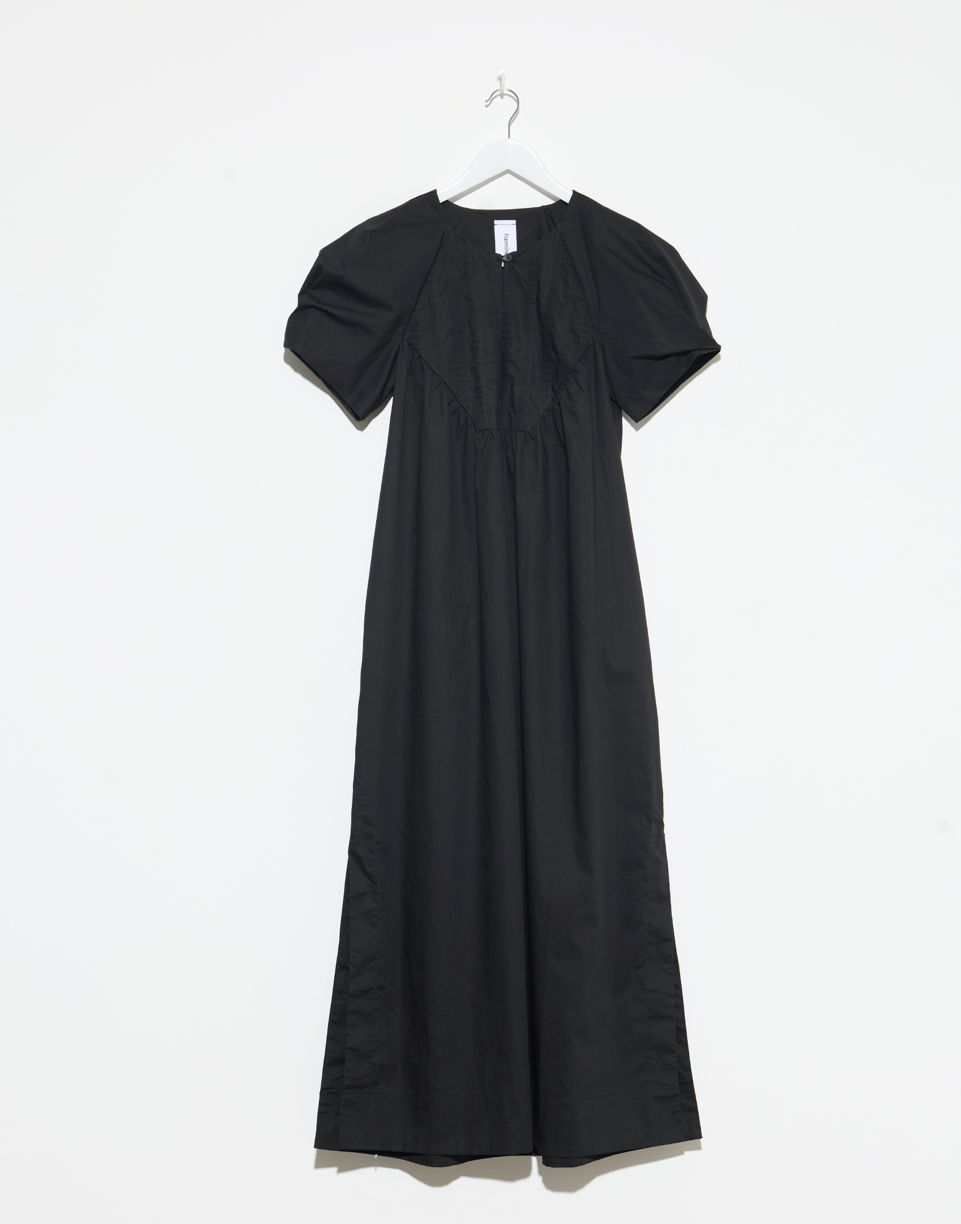 Black Cotton Poplin Raven Dress