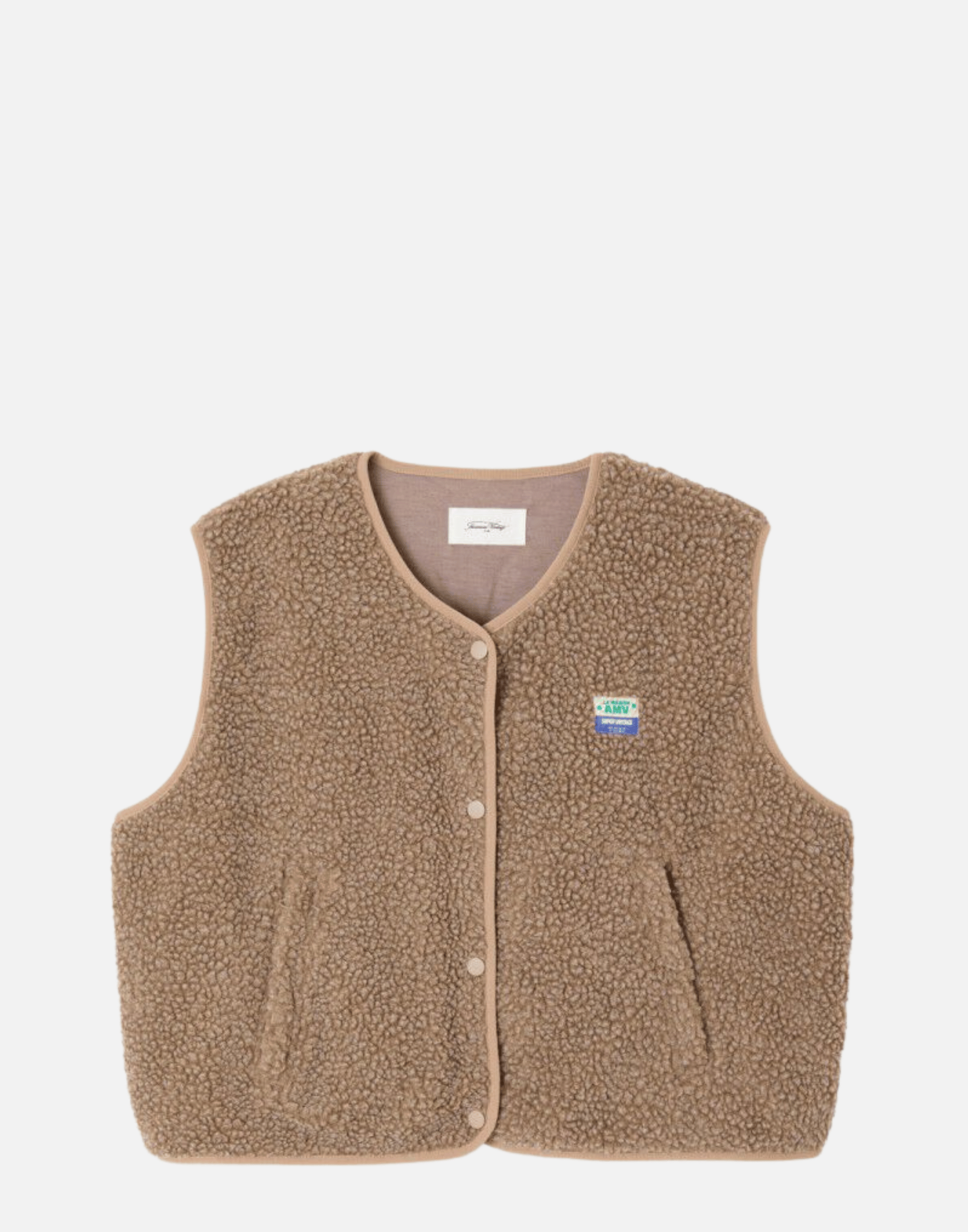 Nutmeg Melange Faux Shearling Hocktown Vest