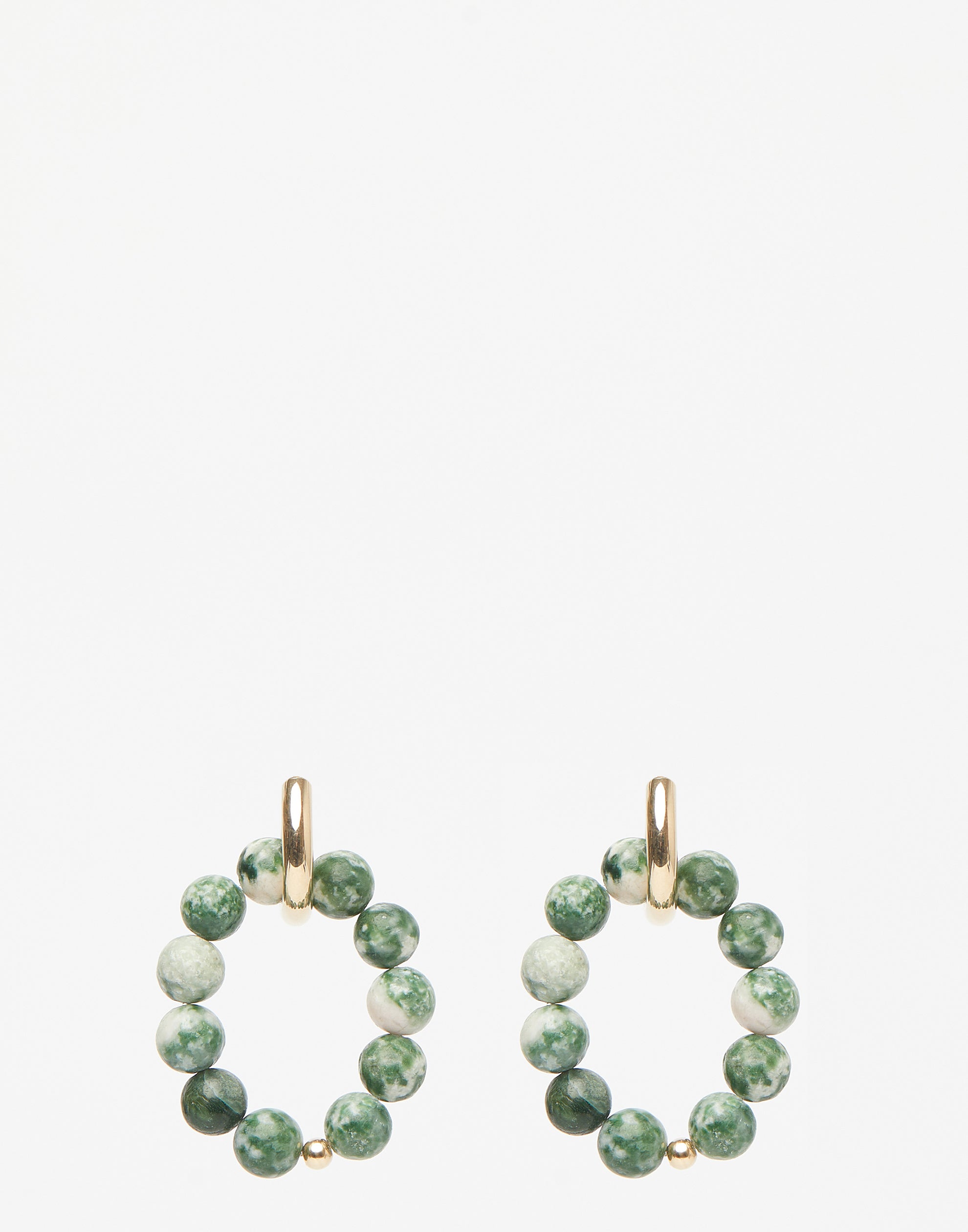 Spotted Jasper & Gold Devon Earrings