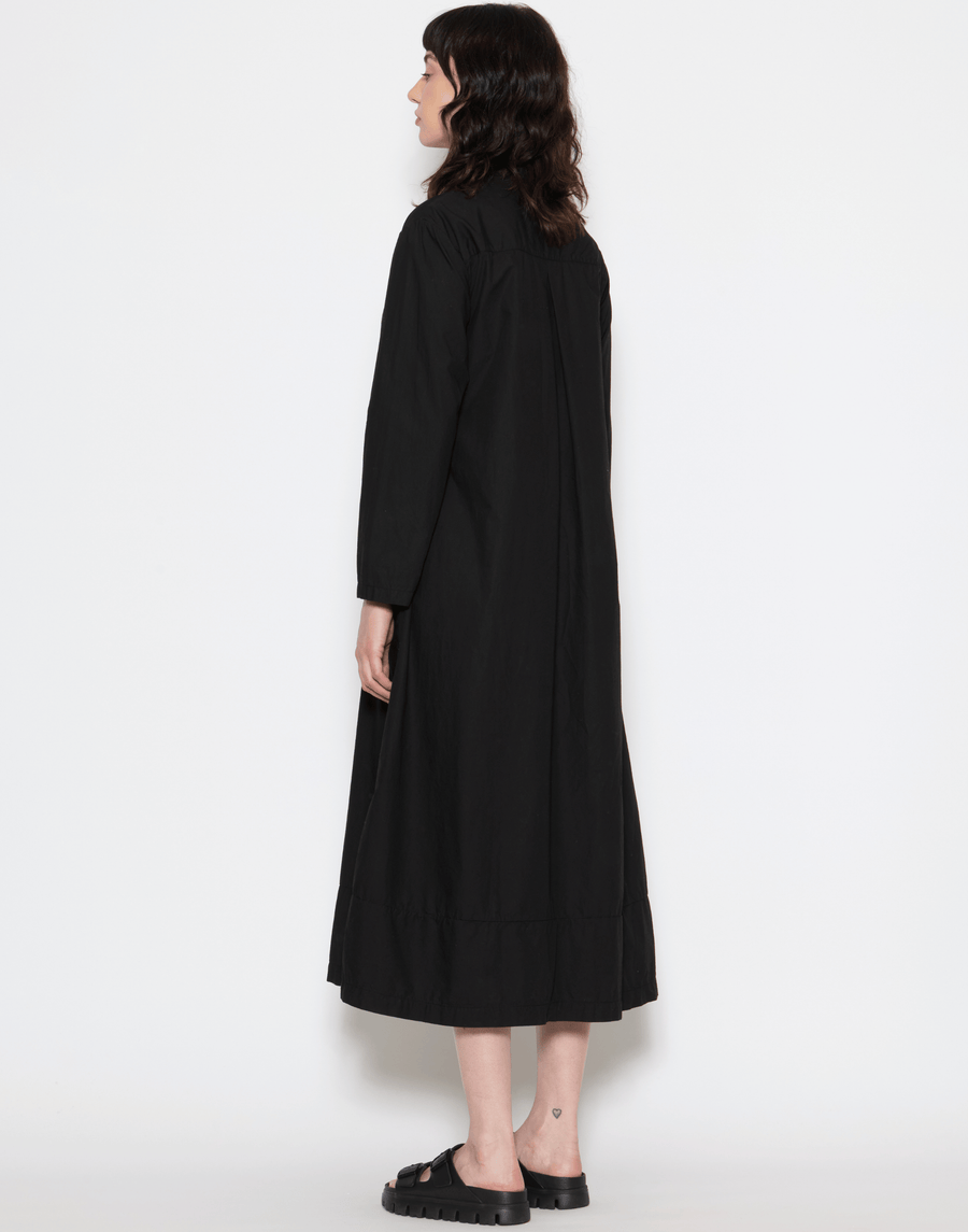 Black Cotton Georgia Dress