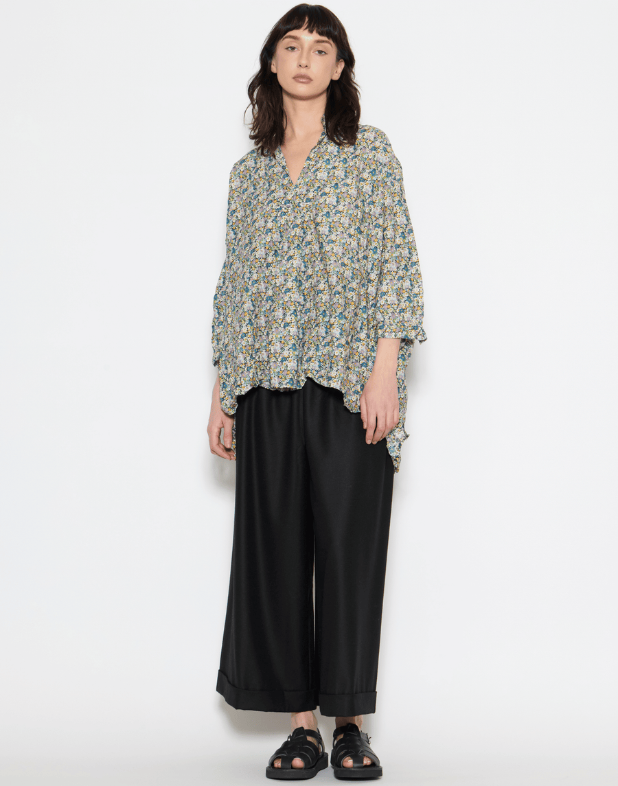 Daisy Floral Liberty Print Cotton Kora Lavato Top