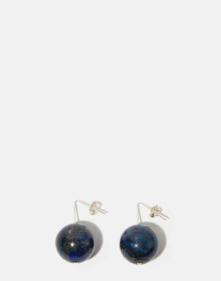 Lapis Lazuli & Silver Karla Earrings