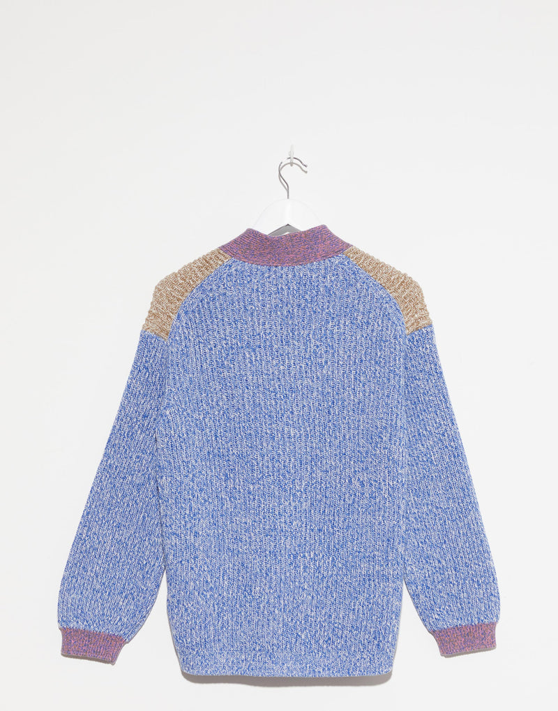 Multicoloured Cotton Chunky Cardigan
