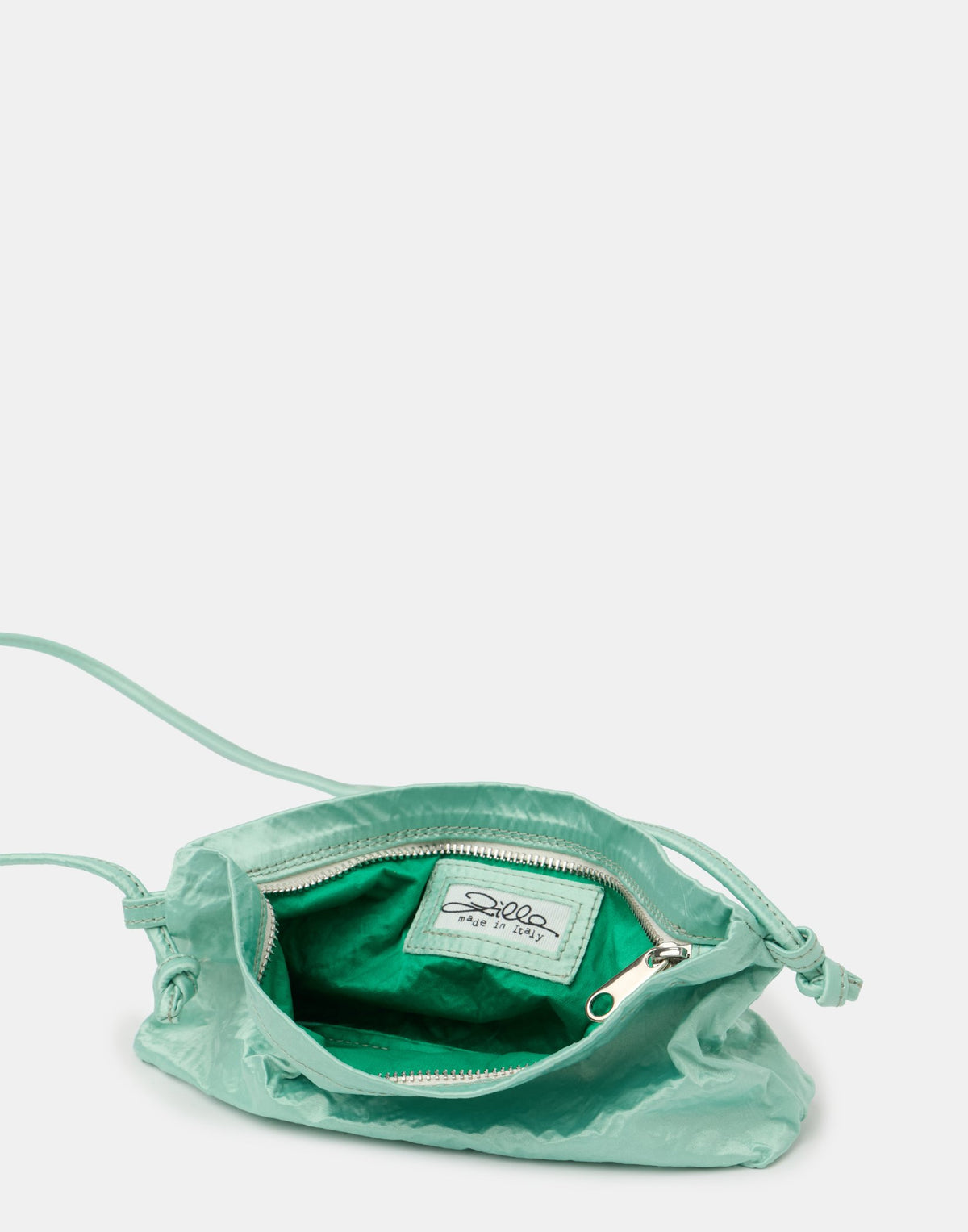 Aloe Satin & Metallic Foil Mini Bag