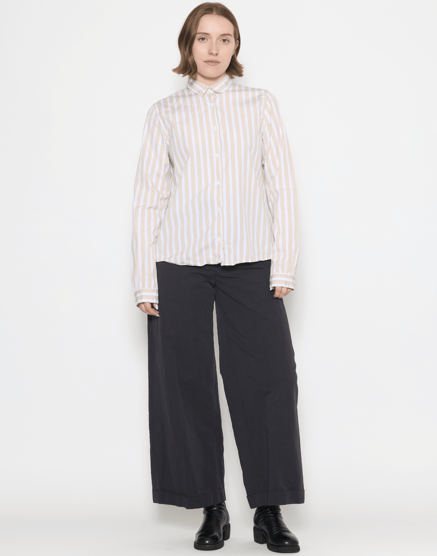 Black Cotton Wide Leg Wendy Pants