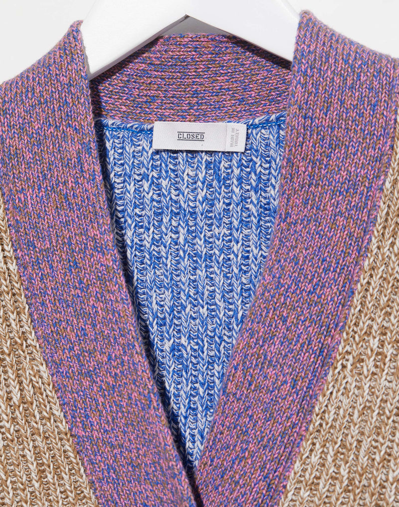 Multicoloured Cotton Chunky Cardigan