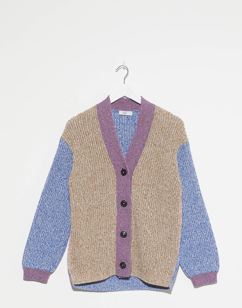 Multicoloured Cotton Chunky Cardigan