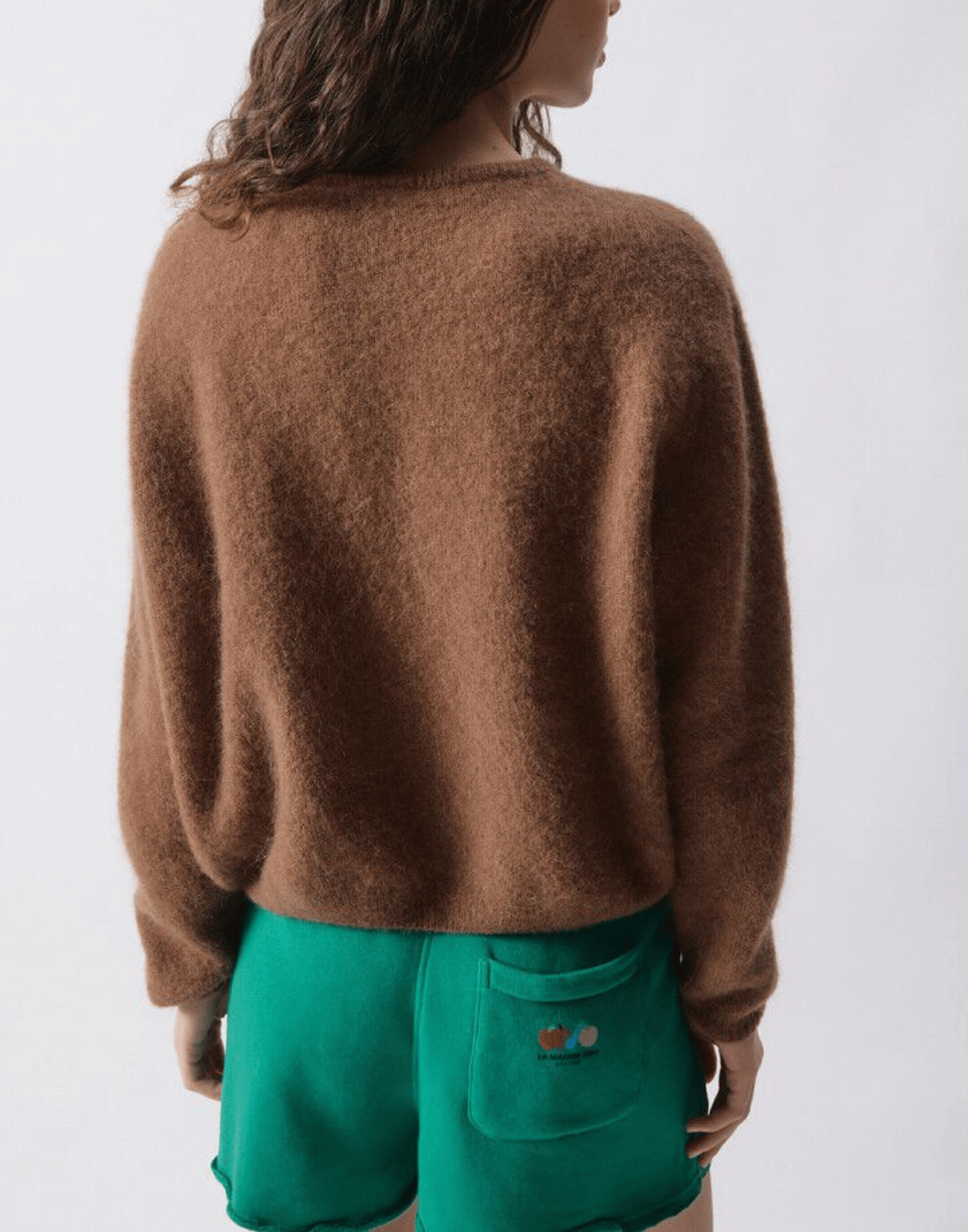 Chocolate Melange Wool & Alpaca Vitow Cardigan