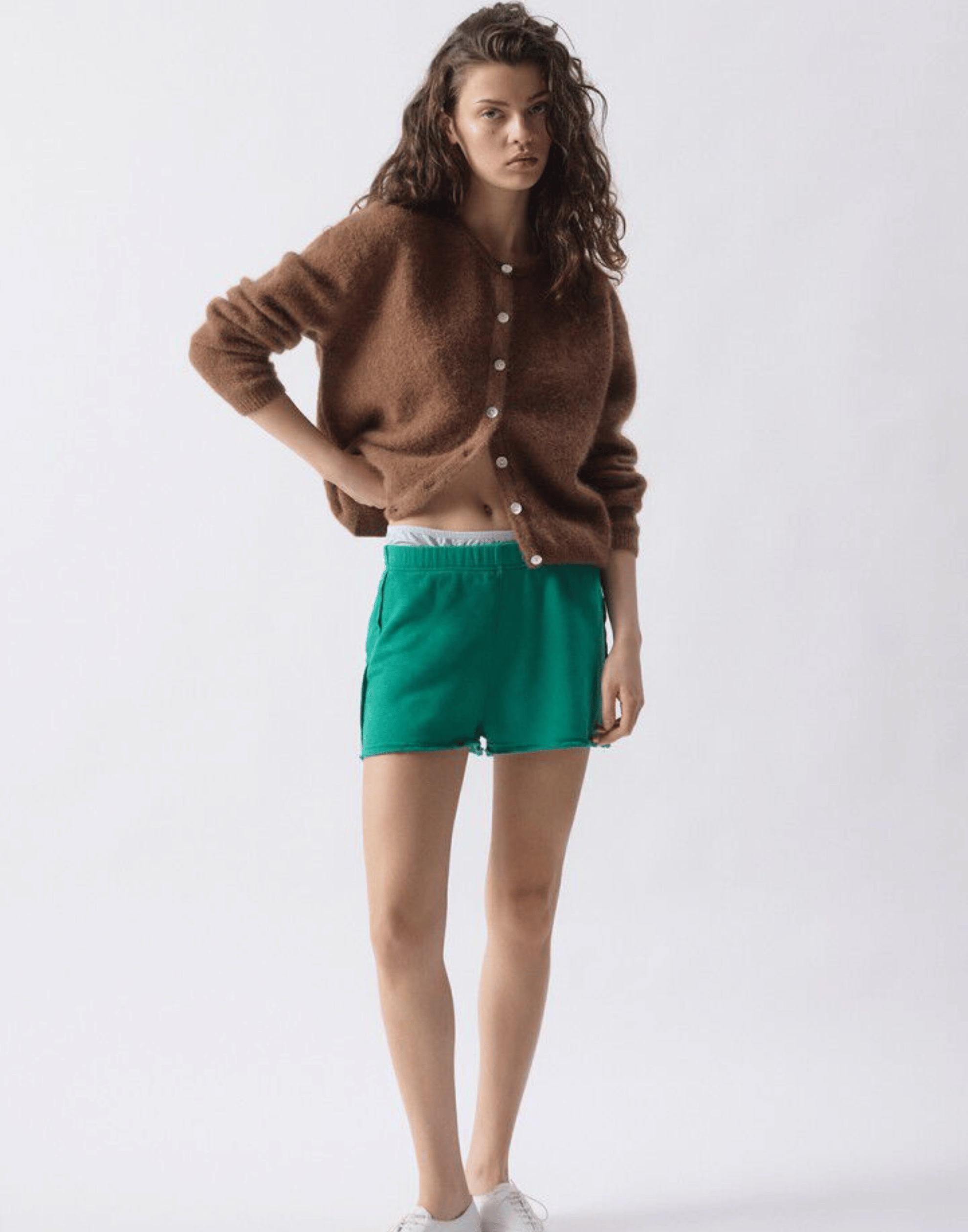 Chocolate Melange Wool & Alpaca Vitow Cardigan