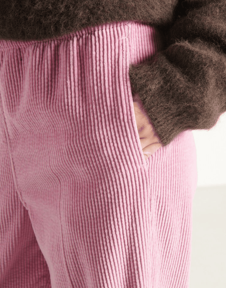 Vintage Pink Cotton Corduroy Padow Pants