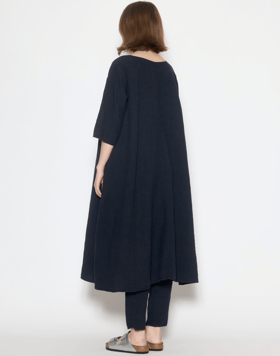 Danish Blue Linen Yilin Tunic Dress