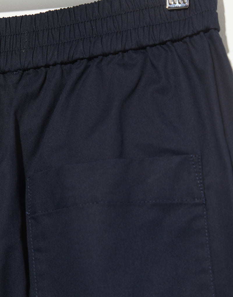 Navy Cotton Wide Leg Wren Pants