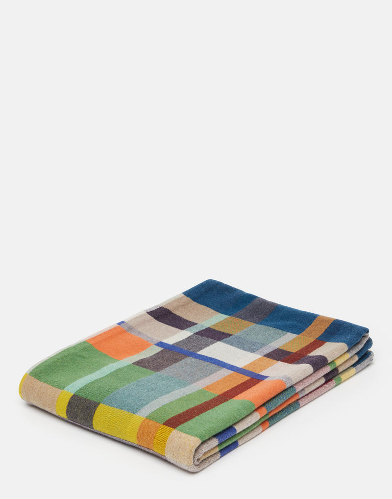 Large Multicolour Wool Gwynne Throw