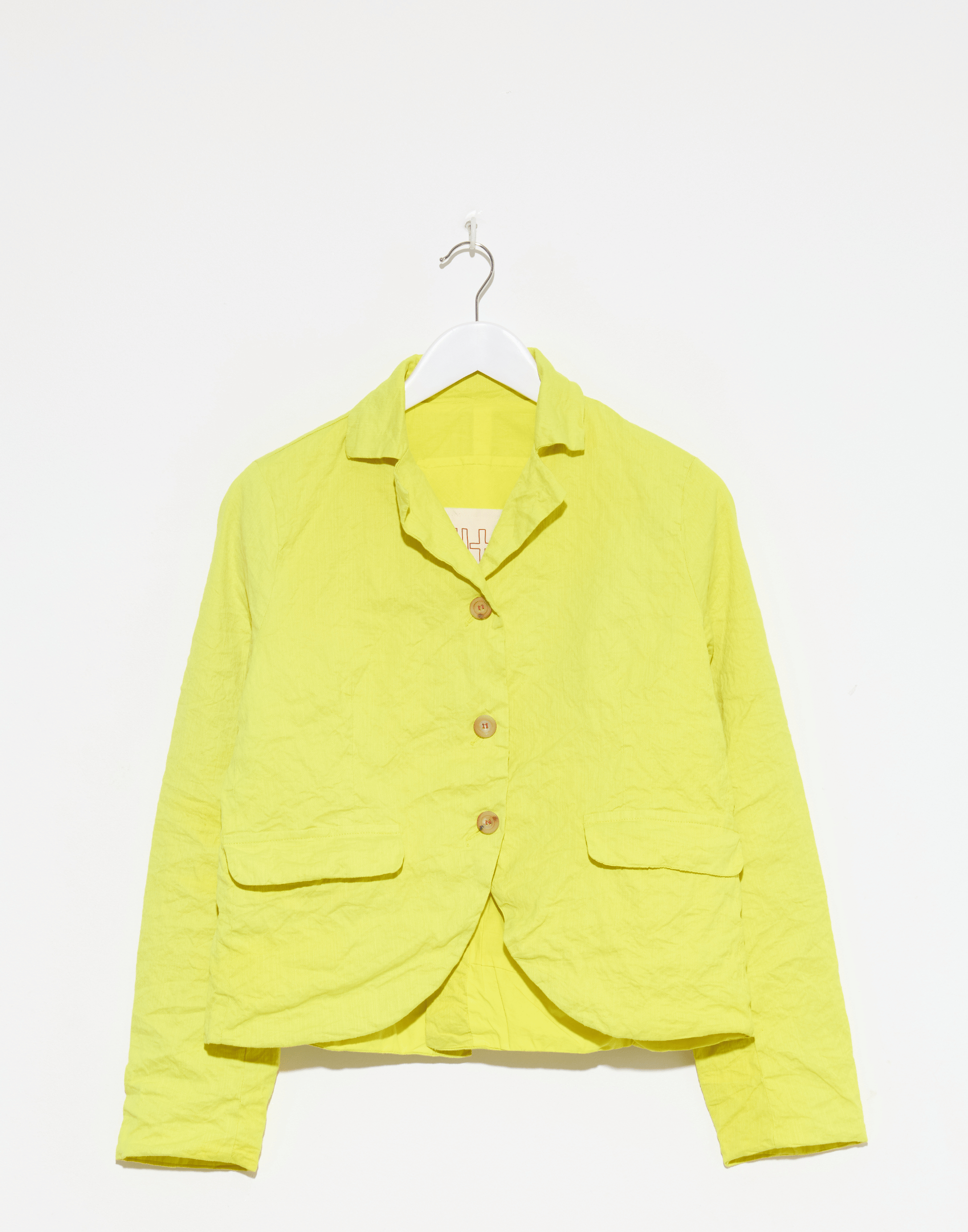 Lime Cotton Blend Jacqueline Jacket