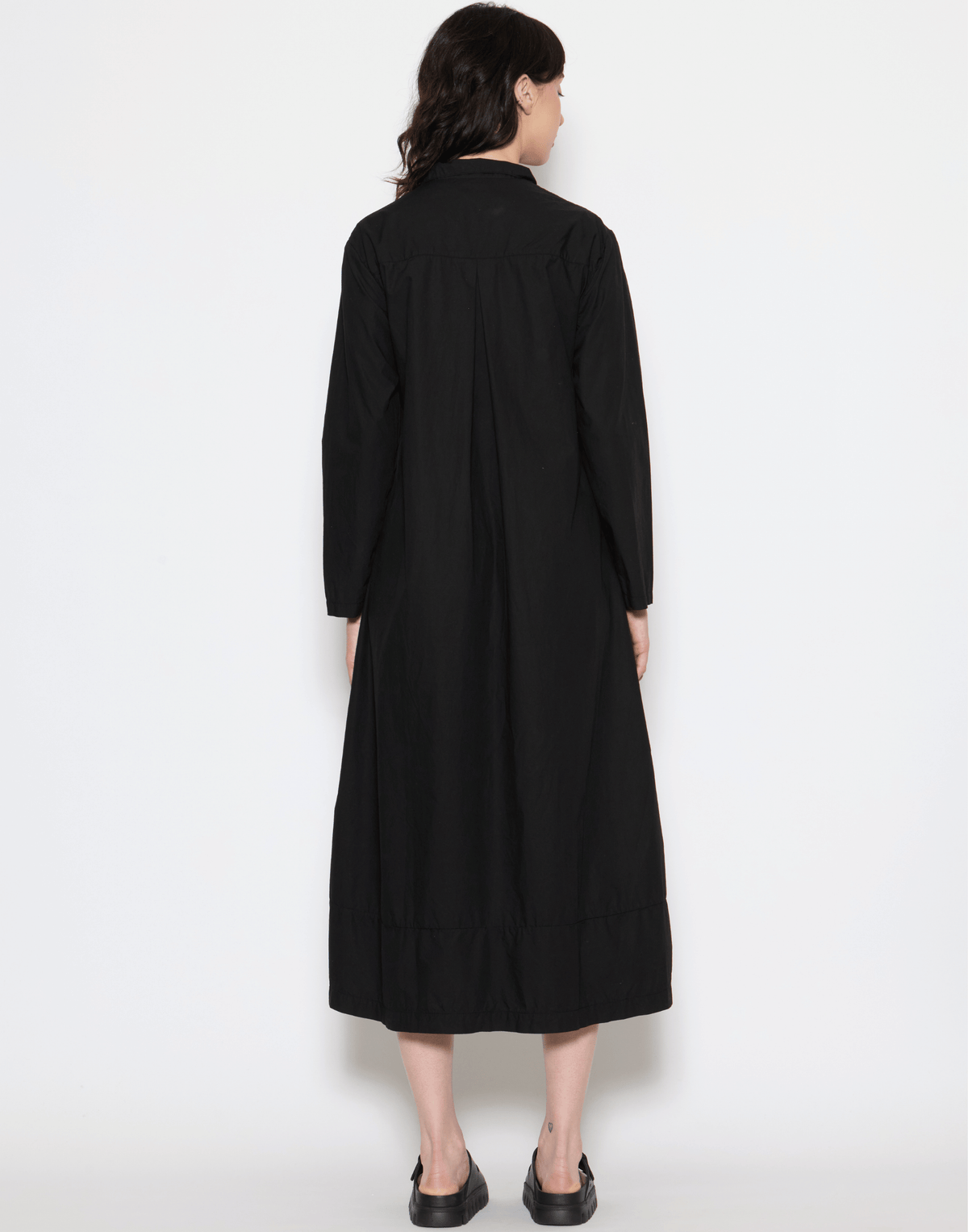 Black Cotton Georgia Dress