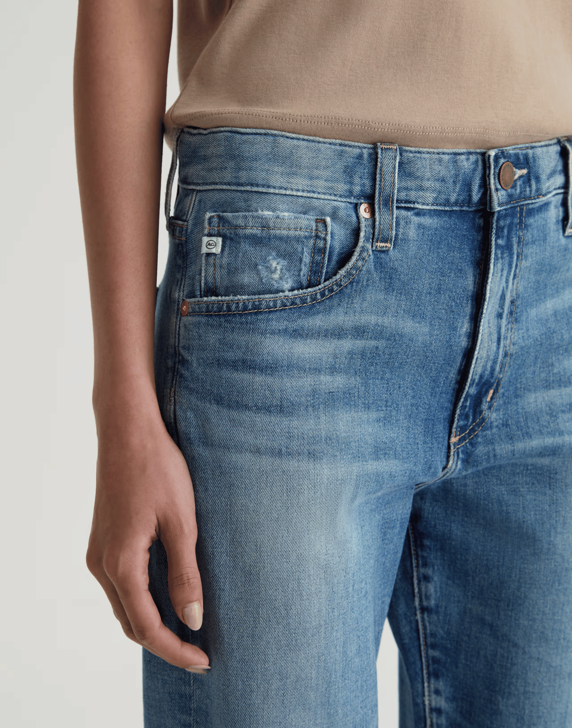 American West Mid-Rise Boyfriend Jeans