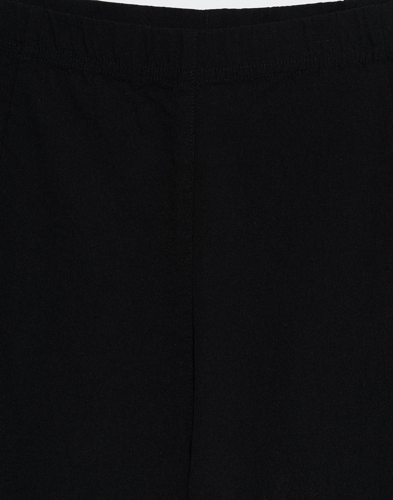 Black Viscose Blend Stretch Pants