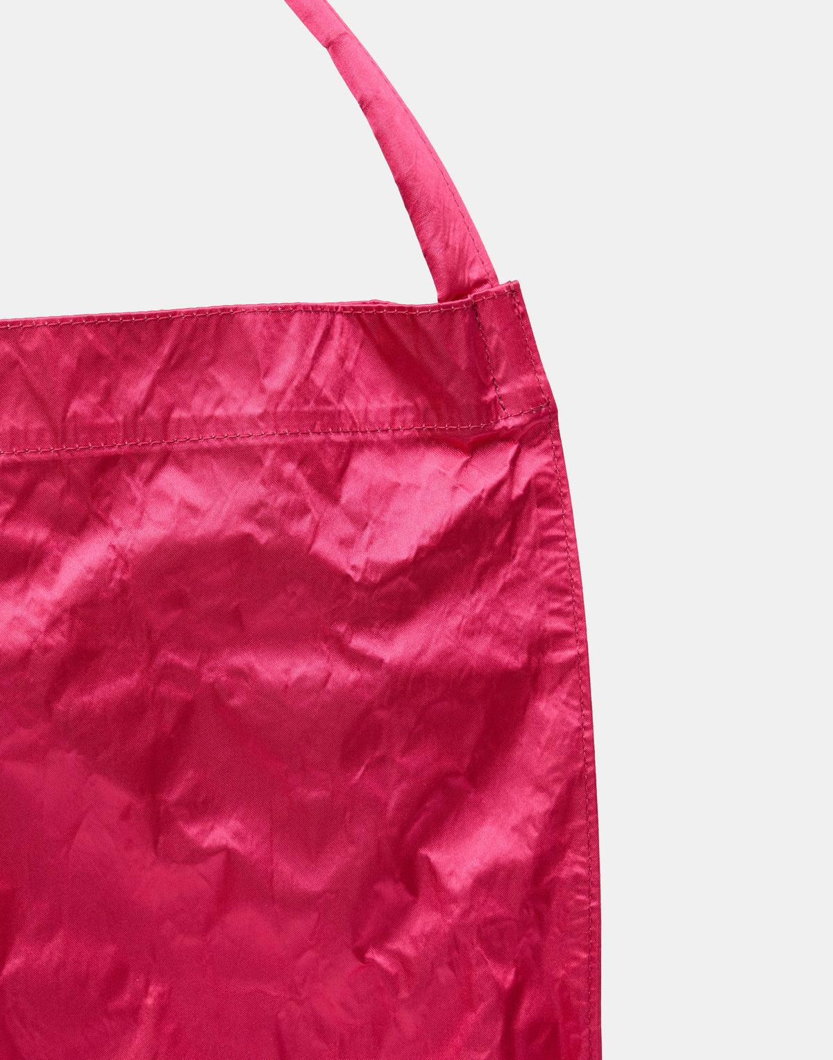 Fuchsia Satin & Metallic Foil Flat Bag