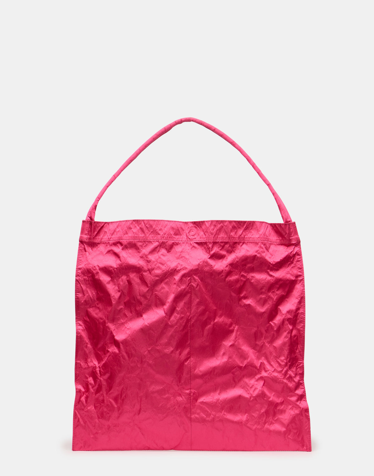 Fuchsia Satin & Metallic Foil Flat Bag