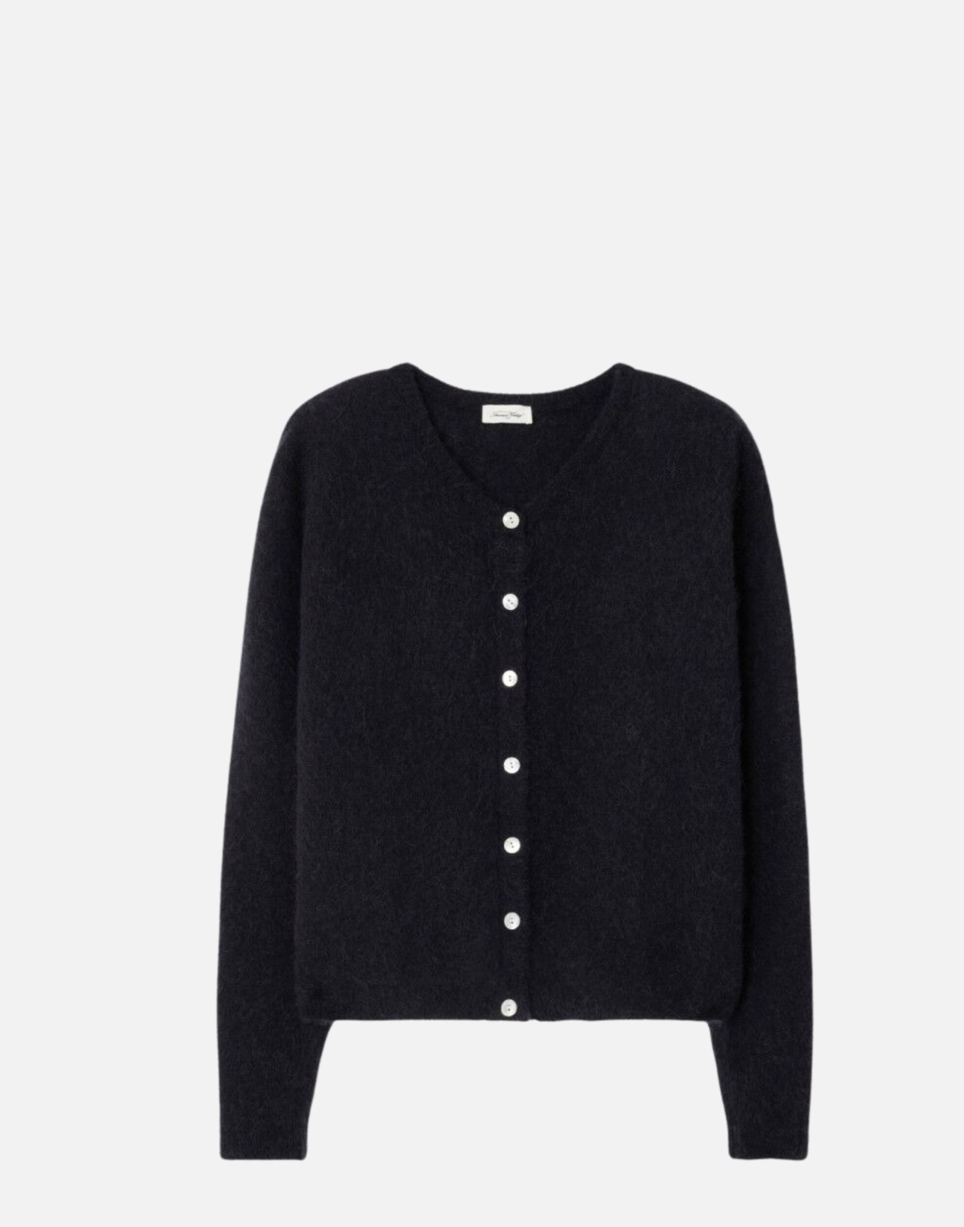 Black Wool & Alpaca Vitow Cardigan