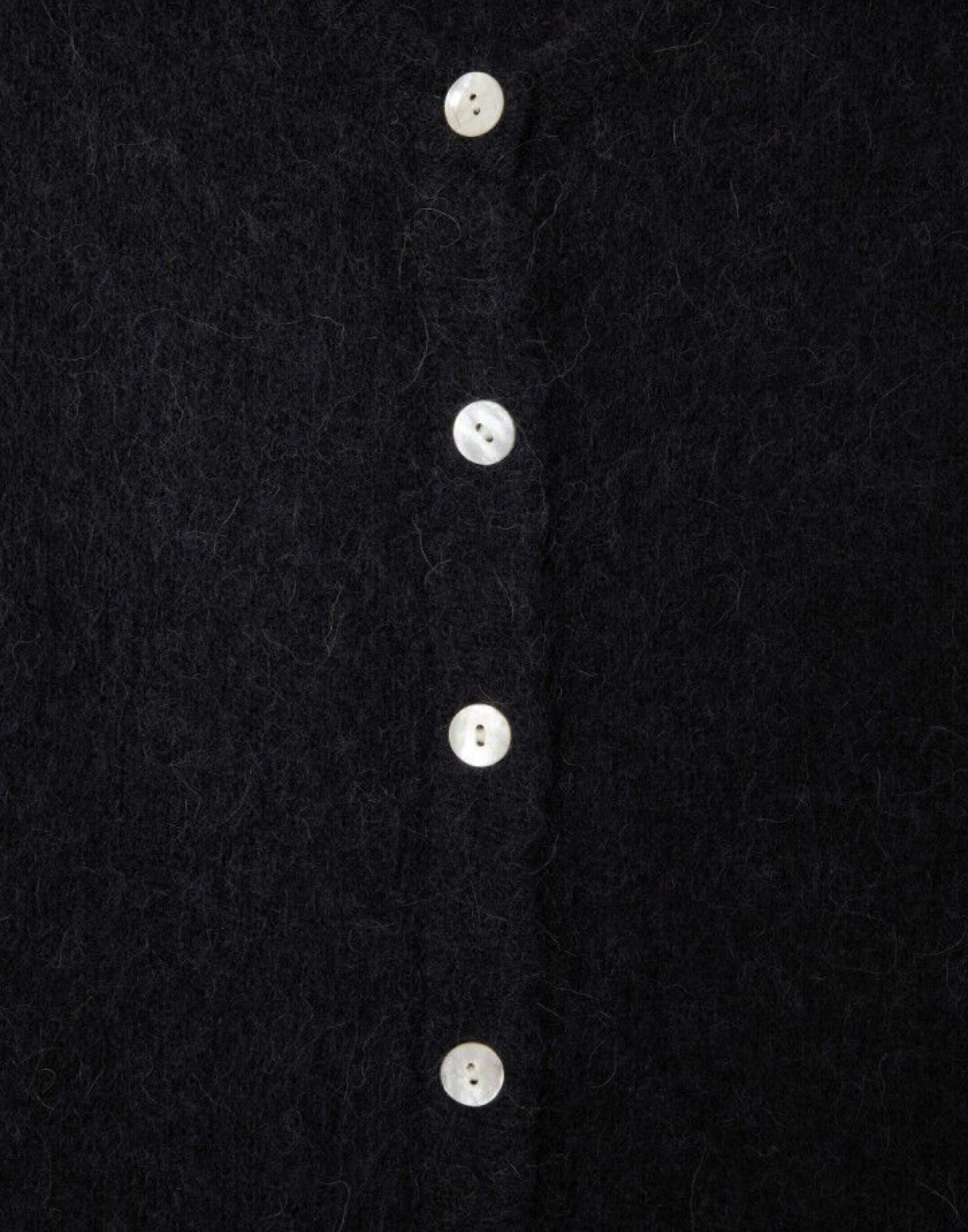 Black Wool & Alpaca Vitow Cardigan