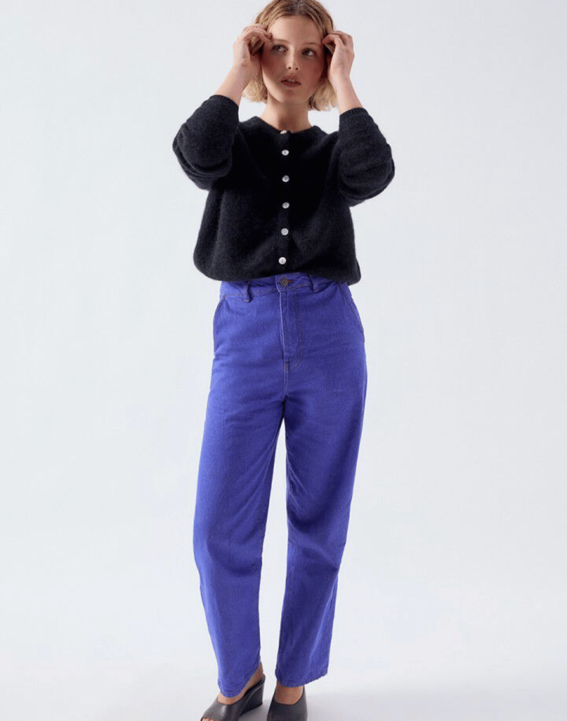 Black Wool & Alpaca Vitow Cardigan